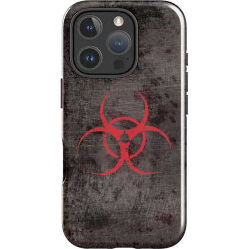 Biohazard Red iPhone 16 Pro Impact Case